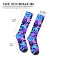 thumbnail image 2 of Lsque Flower Happy Skull Pattern Sport Compression Socks for Men & Women 15-20 mmHg Knee High Nurse Pregnant Running Medical and Travel Athletic, 2 of 6