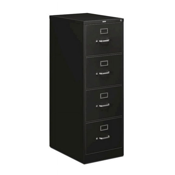 HON 4 Drawers Vertical Lockable Filing Cabinet, Black
