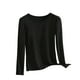 thumbnail image 2 of Pijama de manga larga para mujer, moda de otoño e invierno, ropa de abrigo, camisa de manga larga, camisa fina, ropa interior ajustada, blusa de poliéster para mujer, 2 of 4
