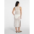 thumbnail image 2 of Time and Tru Women's and Women's Plus Crochet Midi Dress Coverup, Sizes XS - 3X, 2 of 4