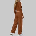 thumbnail image 6 of 2 Piece Outfits Summer,2 Piece Sets for Women Summer 2026 Spring Lounge Set Matching V Neck Tops Wide Leg Pants Travel Outfits, 6 of 8