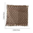thumbnail image 3 of Vintage Linen Crocheted Coaster - Aromatherapy Candle & Photography Prop, Styling & Staged Decor Accessory, Brown, JKODE, 3 of 9