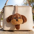 thumbnail image 4 of Adorable llavero con muñeca, bolsita de tela suave, diseño deslizante, cierre metálico para auriculares, llaves, mochila; bonito colgante para niñas y adolescentes, regalo, 4 of 6