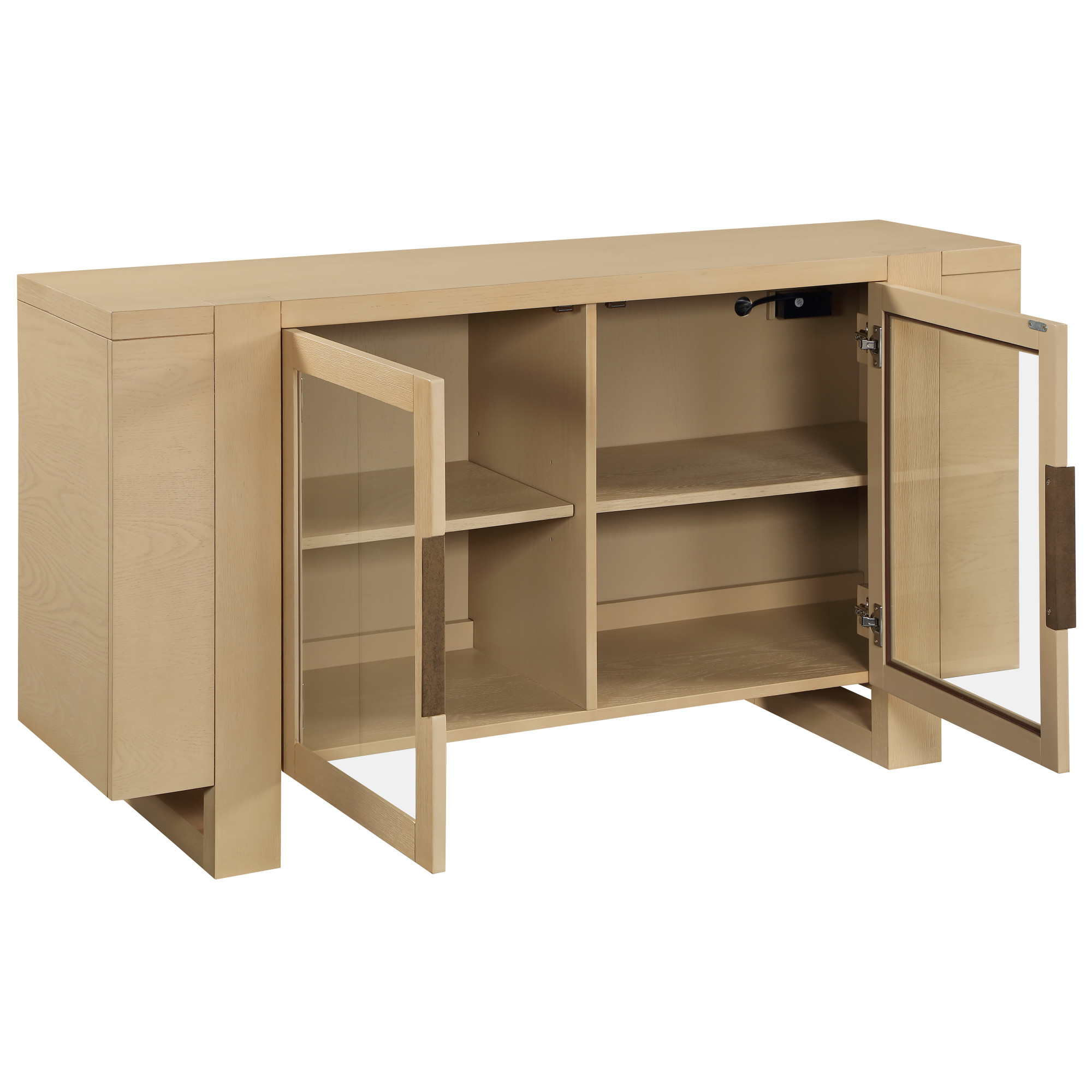 Steve Silver Reid Sand 60 inch Width Sideboard with 2 Shelves