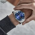 thumbnail image 6 of ZUNPAI Watches for Men with Luminous Calendar Waterproof, Men's Wristwatch Fashion Quartz Analog Stainless Steel Strap Watch, 6 of 8