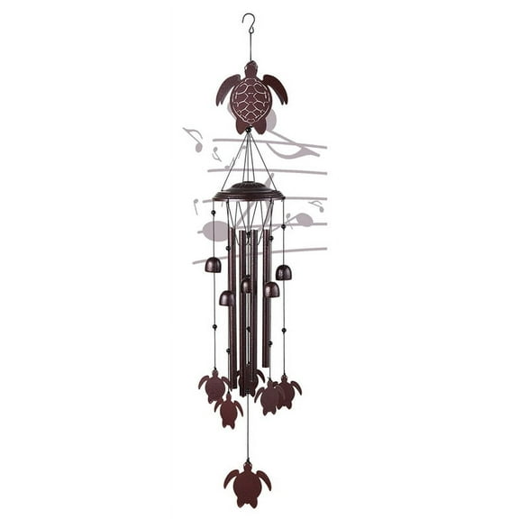 Outdoor Wind Chimes, Commemorative Gifts/New House Moving Gifts, Metal Wind Chimes for Outdoor and Indoor Use Sea Turtle