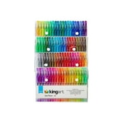 Kingart - Rollerball Pen - Assorted Glitter Colors - Gel Ink - 1 mm (Pack of 80)