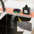 thumbnail image 7 of Shoreew Silicone Drain Pad Faucet Mat Anti-Slip Quick Drying Soap Sink Mat Spill-Proof Countertop Protector Kitchen Utensil Holder, 7 of 7