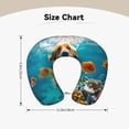 thumbnail image 5 of Daiia Dog Underwater Adventure Pattern Travel Pillow 100% Pure Memory Foam Travel Neck Pillow, Airplane Pillow U-Shaped Neck Pillow Ergonomic Travel Pillow, 5 of 8