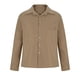thumbnail image 5 of Ceisia Men's Solid Color Long Sleeve Casual Shirt with Chest Pocket for Daily Wear Khaki M Gifts, 5 of 6