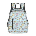 thumbnail image 1 of Balery Rabbit Burger Coffee Mochila ligera para hombre y mujer: duradera e impermeable, ideal para la escuela, el trabajo, viajes y uso diario., 1 of 7