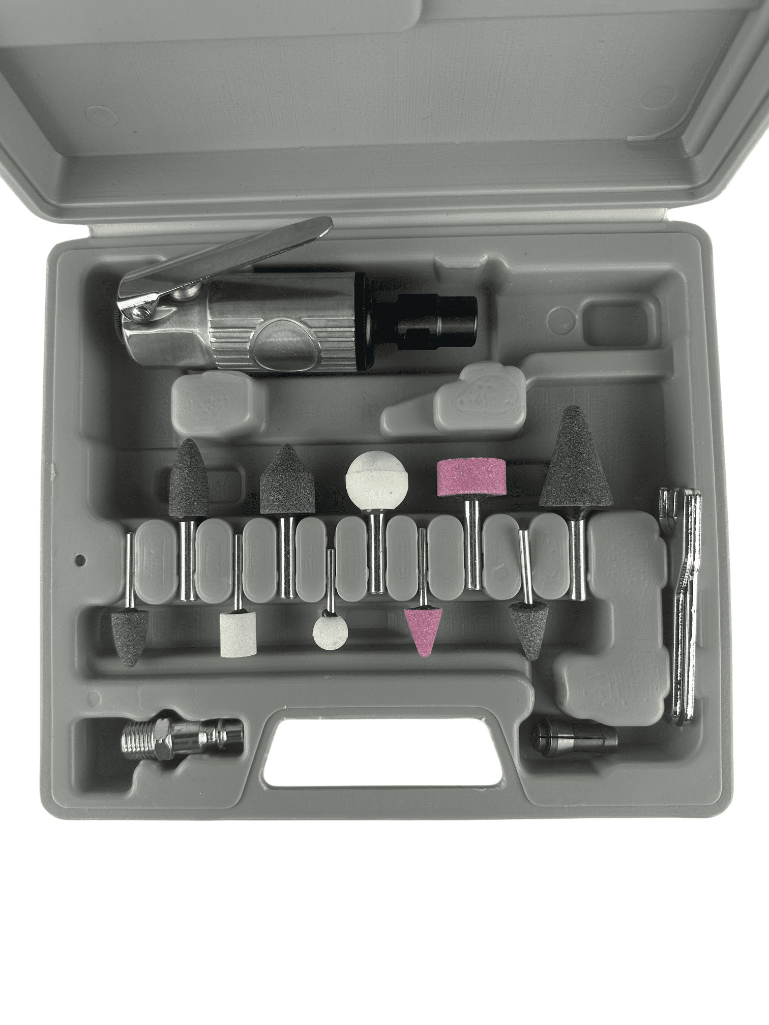 15 PC AIR DIE GRINDER KIT 1/4" 1/8" Rotary Air Compressor Tool Kit Set