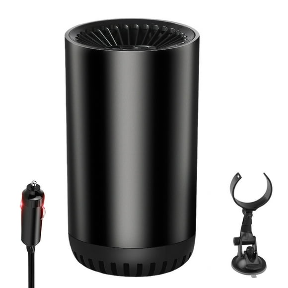 Chauffage de Voiture 150W Pare-Brise Portable Chauffage et Refroidissement Rapide Décongélation Désembueur Chauffage d'Hiver 12V avec Support pour Voitures, Camions et SUV