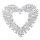 thumbnail image 3 of Corona de San Valentín con forma de corazón para colgar en la pared. L Blanco, 3 of 9