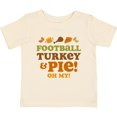 thumbnail image 3 of Inktastic Football Turkey and Pie Girls Baby T-Shirt, 3 of 5
