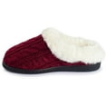 thumbnail image 3 of Pupeez Girls Cable Knit Slippers Fleece Lined House Shoe Camel, 3 of 18