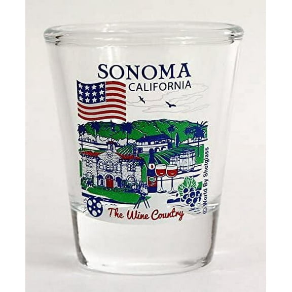 Sonoma California Great American Cities Collection shot glass