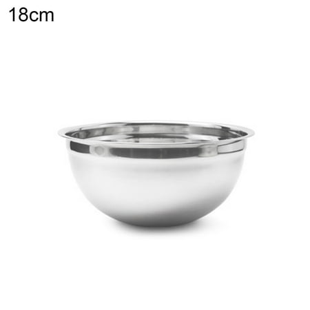 

Shangqer Salad Bowl Mirror Surface Anti-scratch Multifunctional Wide Opening Food Container Household Supplies