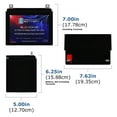thumbnail image 3 of ML-U1-CCAHR -12 Volt, 320 CCA, Nut and Bolt (NB) Terminal, Rechargeable SLA AGM Battery, 3 of 8