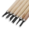 thumbnail image 4 of YOPTOP 12pcs Premium Wood Carving Tools Set - Tile Cutters for DIY Carving Beginners  Woodworking  Art & Rubber Stamping - Ergonomic Handles for Comfortable Grip and Precise Control,12PCS,none, 4 of 6