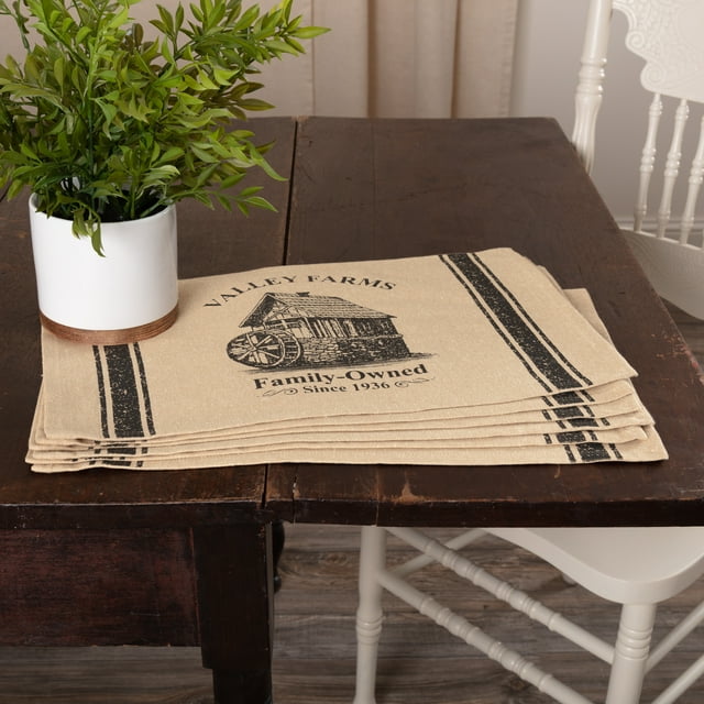 Valley Farms Mill Placemat Set of 6 12x18
