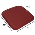 thumbnail image 3 of Charlotte Jacquard Cover Memory Foam Chair Pads 2 Pack Wine, 3 of 6