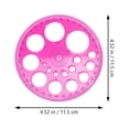 thumbnail image 5 of FRCOLOR students protractor 10pcs Measuring Protractor Circle Protractor Students Plastic Protractor Convenient Protractor Tool,4.53"X4.53"X0.04", 5 of 5