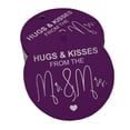 thumbnail image 1 of Inkdotpot 50 Pack Hugs & Kisses From The Wedding Favor Paper Tag Craft Real Silver Foil Hang Tag, 1 of 6