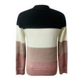 thumbnail image 4 of GBSYEWXS Sweaters For Women Silver Crew Neck Long Sleeve Color Block Cute Pullover Sweater, 4 of 5