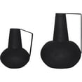 thumbnail image 5 of Renwil Monarda Modern Iron Metal Decorative Vase in Black (Set of 2), 5 of 5