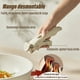 thumbnail image 3 of Juego de ollas y sartenes antiadherentes, Juego de 19 Ollas, Sarten Batería de Cocina, Juego de Sartenes con Mango Desmontable, Batería de Cocina Apto para Lavaplatos Y Horno, 3 of 4