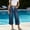 Navy high waisted wide leg capri jeans a1, variant on Women's High Waisted Wide Leg Ripped Capri Pants Summer Casual Solid Streetwear Denim Jeans Workout Lounge Beach Travel Trousers, Blue 2XL