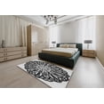 thumbnail image 5 of Ahgly Company Machine Washable Indoor Rectangle Transitional Charcoal Black Area Rugs, 5' x 7', 5 of 7