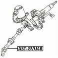 thumbnail image 2 of Lower Intermediate Steering Shaft Febest AST-GVU48 Oem 45220-48171, 2 of 2