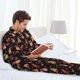 thumbnail image 4 of Balery Valentine Gnome Pijama para Hombre de Dos Piezas con Manga Larga, Conjunto de Dormir y Descanso Suave con Bolsillos-X-Large, 4 of 5