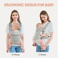 thumbnail image 6 of Newborn Carrier, Baby Carrier Newborn to Toddler, Ergonomic Baby Sling with Head Support, 6 of 6