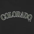 thumbnail image 3 of Women's Black Colorado Rockies Armed Forces Wordmark T-Shirt, 3 of 4