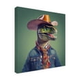 thumbnail image 4 of Canvas Wall Art - Sean Parnell 'Dino Cowboy' Wall Art for Living Room, Bedroom, or Office DÃ©cor by Trademark Fine Art - 18 x 18 Inches, 4 of 4