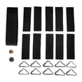 thumbnail image 2 of Kit de reparación de accesorios para trampolín (10 piezas): Hebilla triangular, gancho, color negro. Incluye piezas para fijar lona del trampolín., 2 of 8