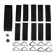 thumbnail image 2 of 10 ganchos triangulares con hebilla para trampolín, negros, suministros, kit de reparación de conexión rápida para trampolines y de trampolines, 2 of 8