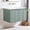 Green, variant on GlasFlength Wall-Mounted Bathroom Vanity ,Bathroom Vanity with Soft Close Doors & Double Sink ,Modern Storage Solution for Small Spaces ,Ideal for Contemporary Bathrooms(30"green)