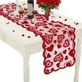 thumbnail image 5 of 1PC Valentines Day Decor Table Runner, Red Heart Lace Table Runner for Wedding Party, Valentines Decorations, Anniversary Kitchen Dining Table Decorations Home Party, 5 of 5