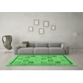 thumbnail image 3 of Ahgly Company Indoor Rectangle Oriental Emerald Green Modern Area Rugs, 2' x 5', 3 of 4