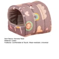 thumbnail image 3 of Soumake Hamster Nest Printing Semi-Closed Soft Big Space Comfortable Keep Warm Practical Elephant Pattern Hamster Bed For Winter Practical, 3 of 8