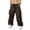 Brown, variant on Baggy Cargo Pants Men 2026 Casual Drawstring Elastic Waist Loose Fit Parachute Pants Harem Joggers with Pockets Streetwear