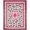 Pink Black, Pattern 1, variant on ODIKA Pink Geometric Abstract Contemporary Interlocking Lattice Maze for Entryway, Kitchen, Mudroom, Stain Resistant Flatwoven