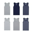 thumbnail image 3 of Buyless Fashion Boys Scoop Neck Tagless Undershirts Soft Cotton Tank Top  (6 Pack)  6-7, 3 of 7