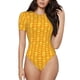 thumbnail image 1 of Balery Corn Kernels Body de cuello redondo de manga corta para mujer Tops de manga corta Tops básicos-Large, 1 of 7