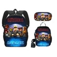thumbnail image 1 of Conjunto de tres piezas de bolso escolar Roblox, bolsa de lápices de una sola capa de poliéster circundante, bolsa de almuerzo, paquete de hombro, nuevo, 1 of 3