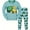 2PCS Garbage truck, variant on QEFJNO 2-9Y Toddler and Little Boys' Cotton Long Sleeve Top and Pants,2 Piece Pajama Set - Dinosaur